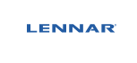 The Lennar logo in blue text on a white background.