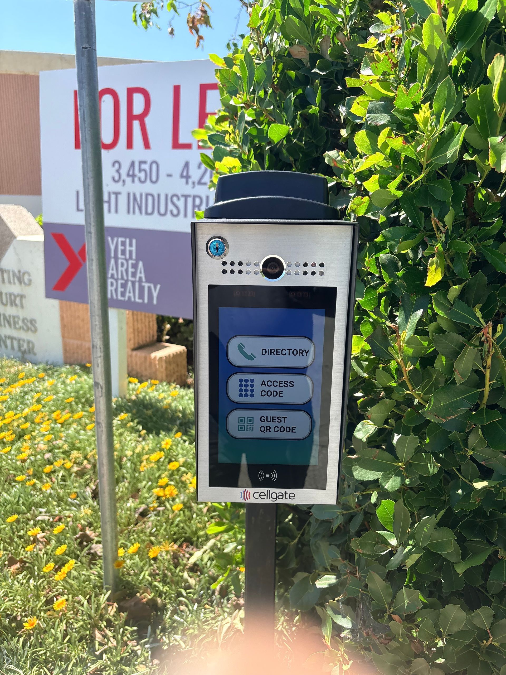 Intercom gate installation