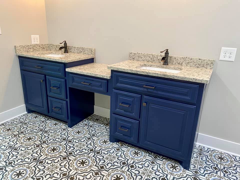 custom bathroom sink countertop