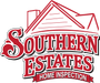 The logo for southern estates home inspection is red and white