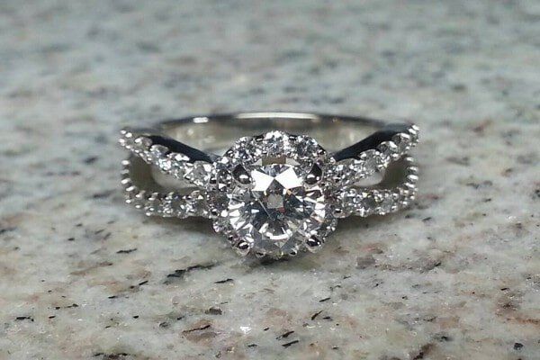 Halo Engagement Ring — Jewelry Appraisal in Brentwood, TN