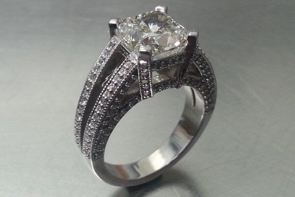 Engagement Ring in Platinum — Jewelry Appraisal in Brentwood, TN