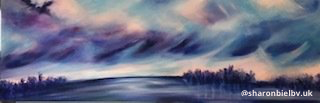 Sky Painting, sunrise, sunset, abstract, contemporary art