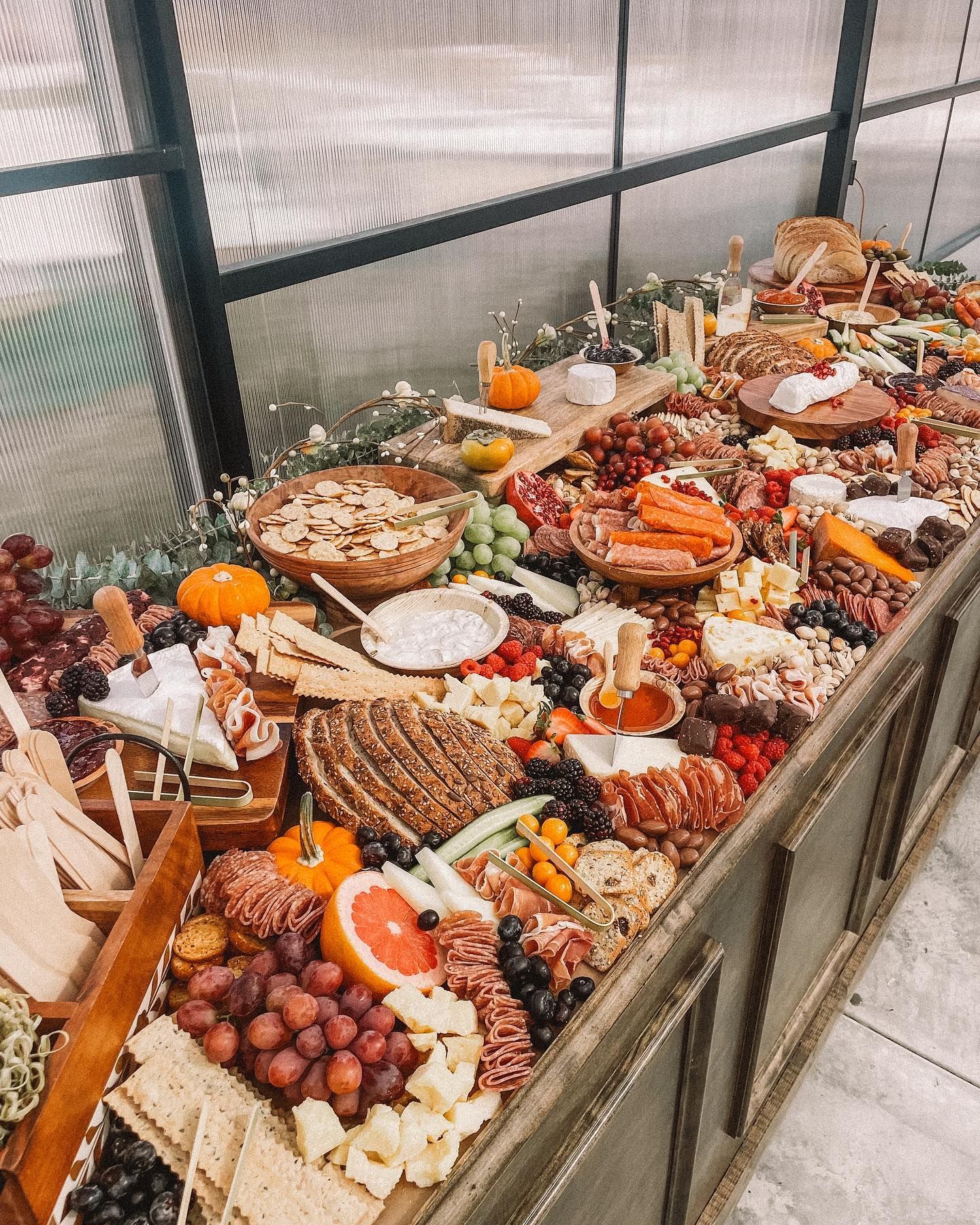 custom charcuterie grazing table from Olive + oak Charcuterie in Chattanooga, TN