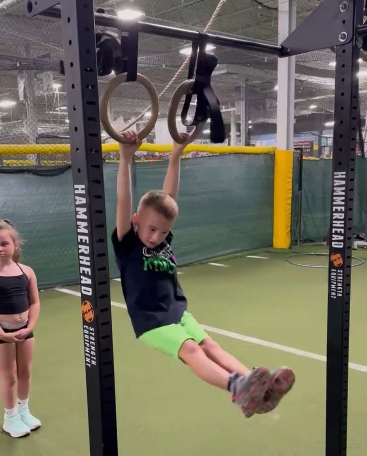 Youth strength training class with coach in Williamsville NY improving speed, confidence, and safe m