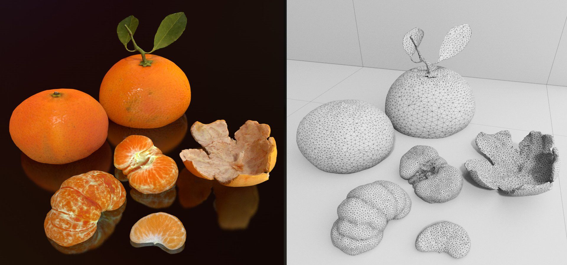 3d scan mandarijn