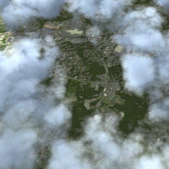 In de wolken animatie