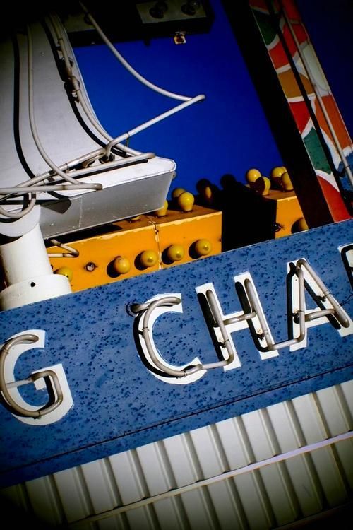 Neon sign for a business, 