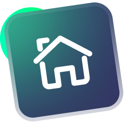 Crosshair icon on a green, rounded square.