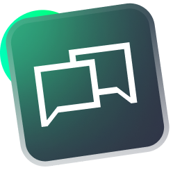 Crosshair icon on a green, rounded square.