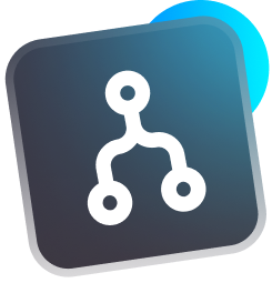 Brown square with white warning triangle and exclamation point.