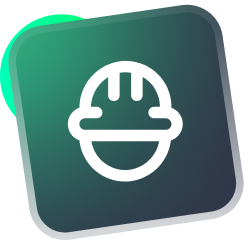 Crosshair icon on a green, rounded square.