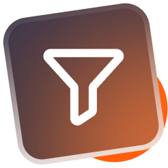 Brown square with white warning triangle and exclamation point.