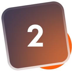 Brown square with white warning triangle and exclamation point.