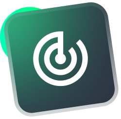 Crosshair icon on a green, rounded square.