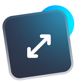 Brown square with white warning triangle and exclamation point.