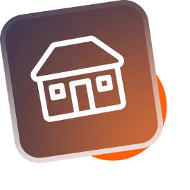 Brown square with white warning triangle and exclamation point.