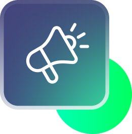 Crosshair icon on a green, rounded square.