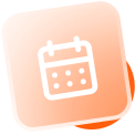 Bell icon with a notification indicator.