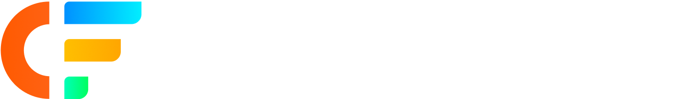 Logo of C with blue, yellow, and green bars next to it.