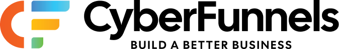 CyberFunnels logo with orange C and text 