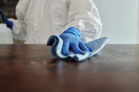 Cleaning Office Desk