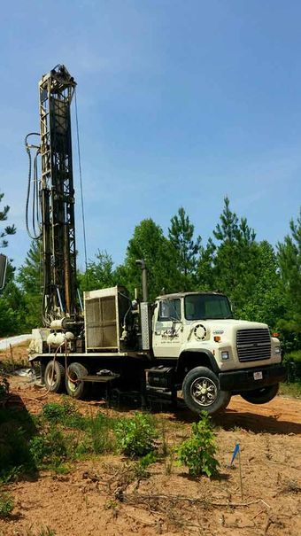 Well Pump Repair — Truck with Equipment in Ellenboro, NC