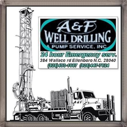 Well Pump Repair Near Me — A & F Well Drilling Logo in Ellenboro, NC
