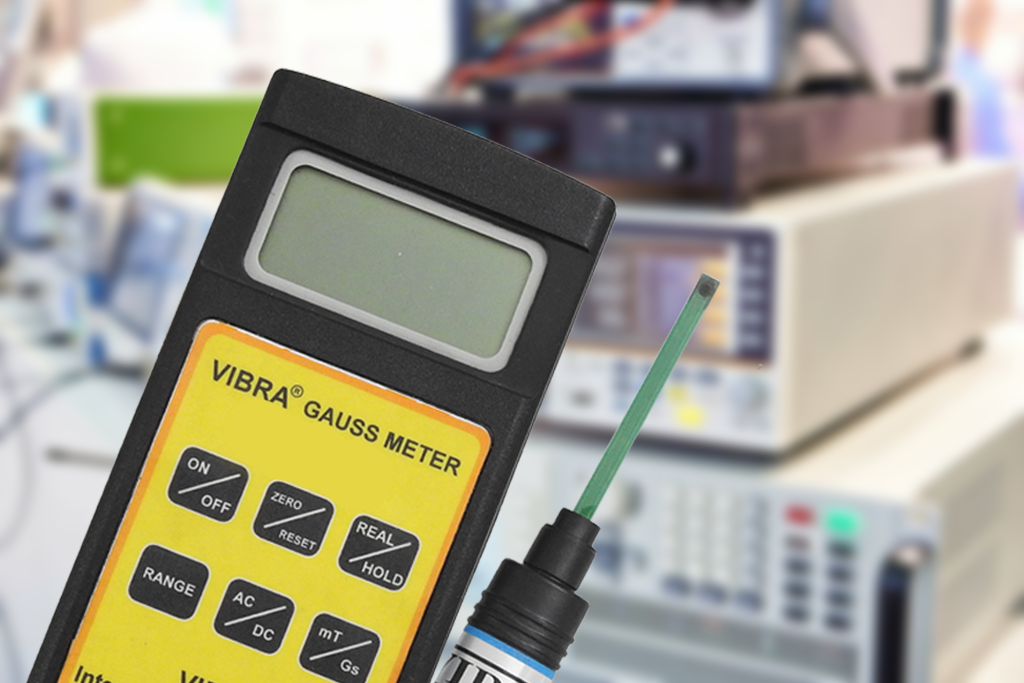 Teslameter Measures A Magnetic Field