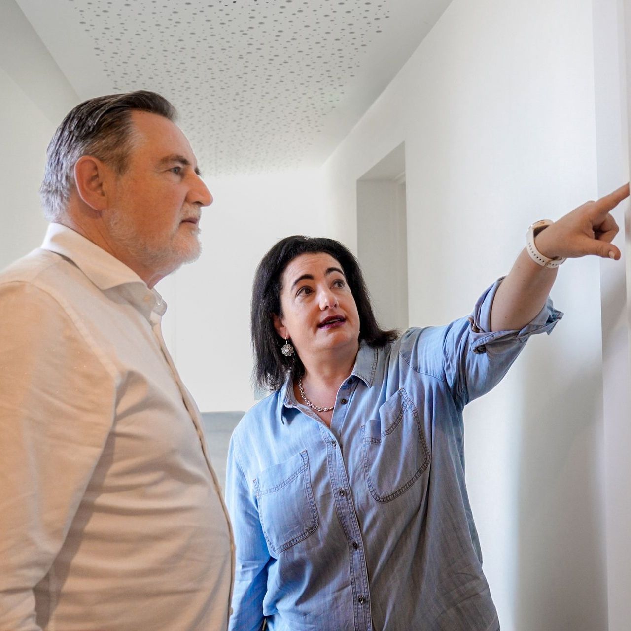 Barry Gardener MP with leaseholders in London Leasehold documentary Barry Gardiner