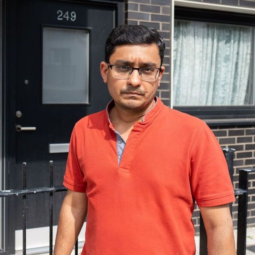 Barry Gardener MP with leaseholders in London Leasehold documentary Barry Gardiner