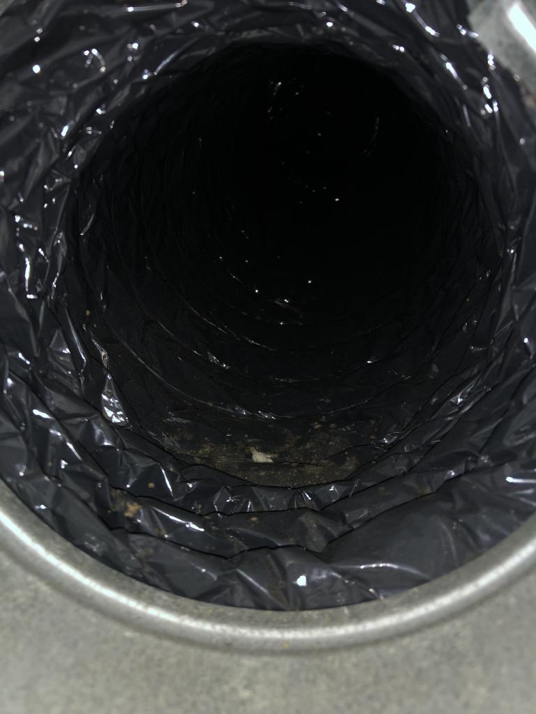 newly cleaned air vent tube