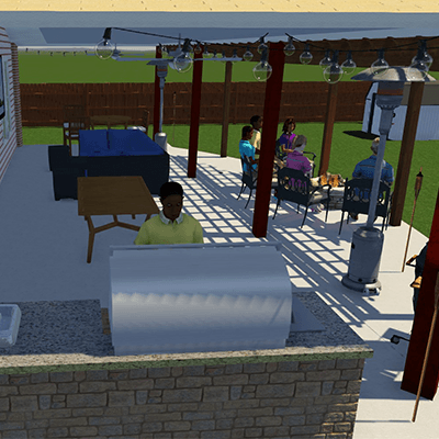 digital remodel with BBQ