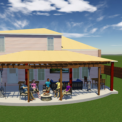 digital remodel for patio