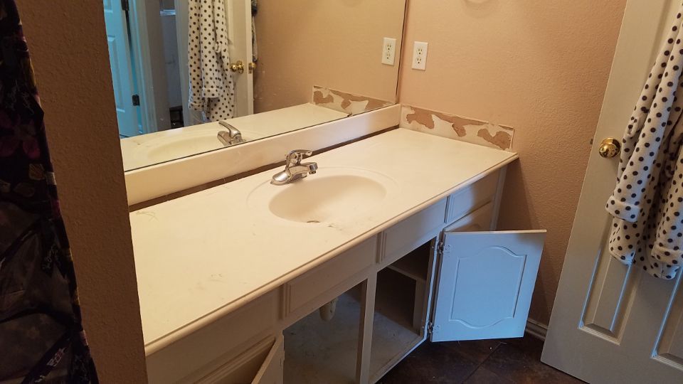 Bathroom cabinet remodel