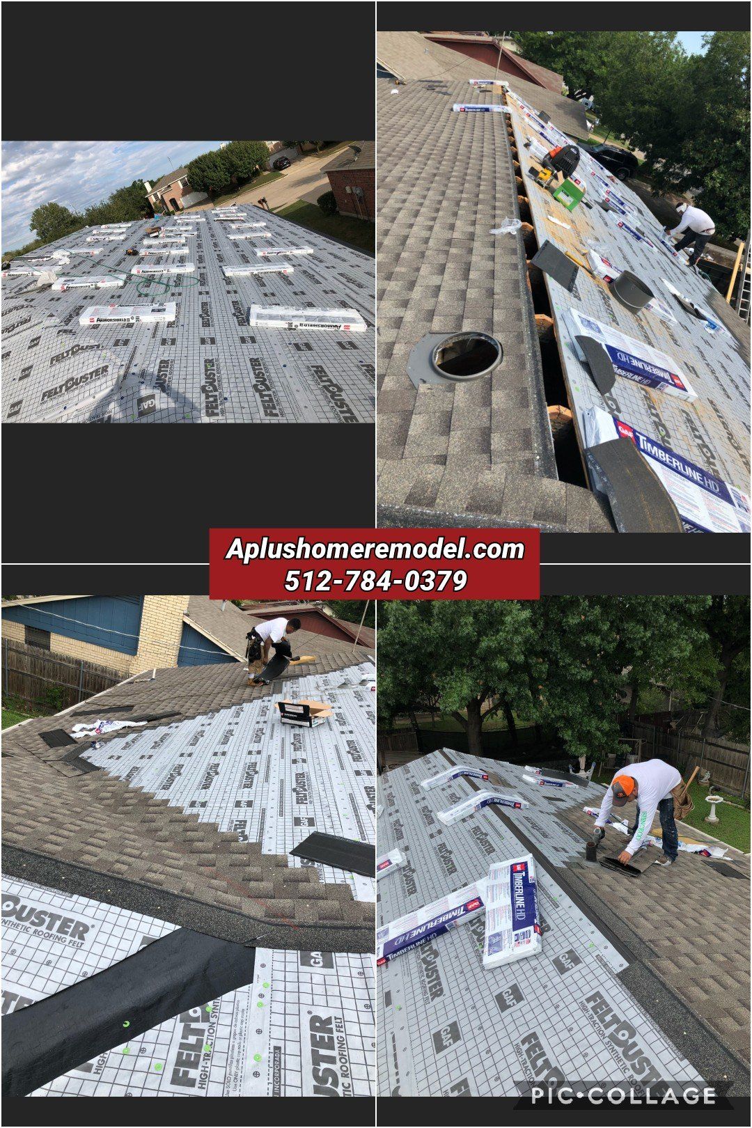 before/after new roof tiles