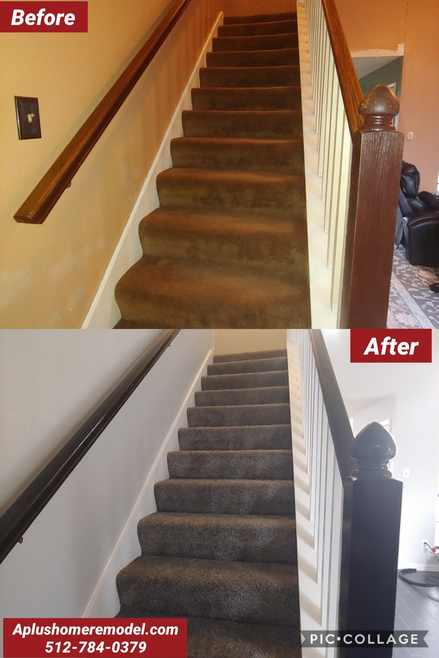 Before/after staircase