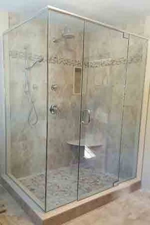 Framed-Glass-Shower-Enclosure-Bathroom-Hareld-Glass-RI-Services