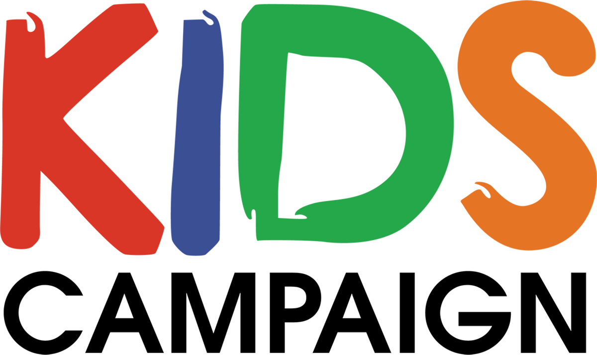 Colorful  words kids campaign logo