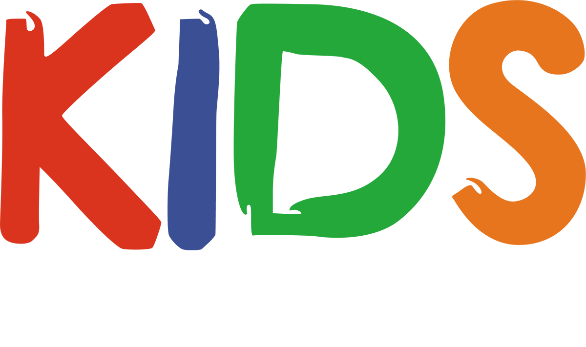 Colorful word kids campaign logo
