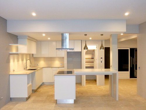 modern white kitchen