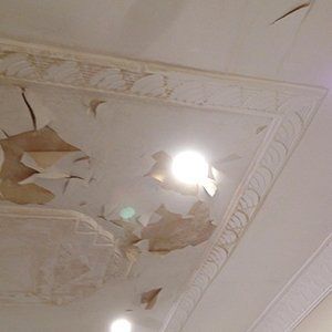 damaged ceiling