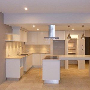 modern white kitchen