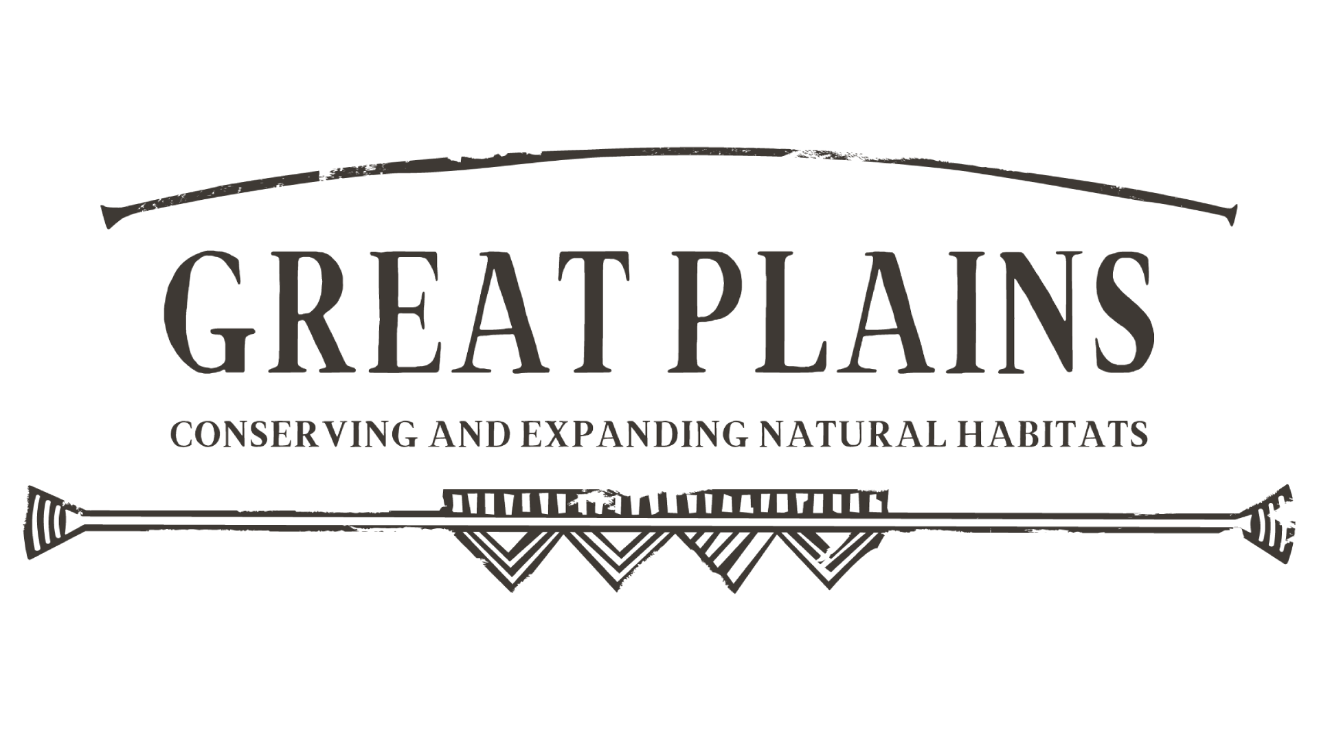 The logo for great plains conserving and expanding natural habitats