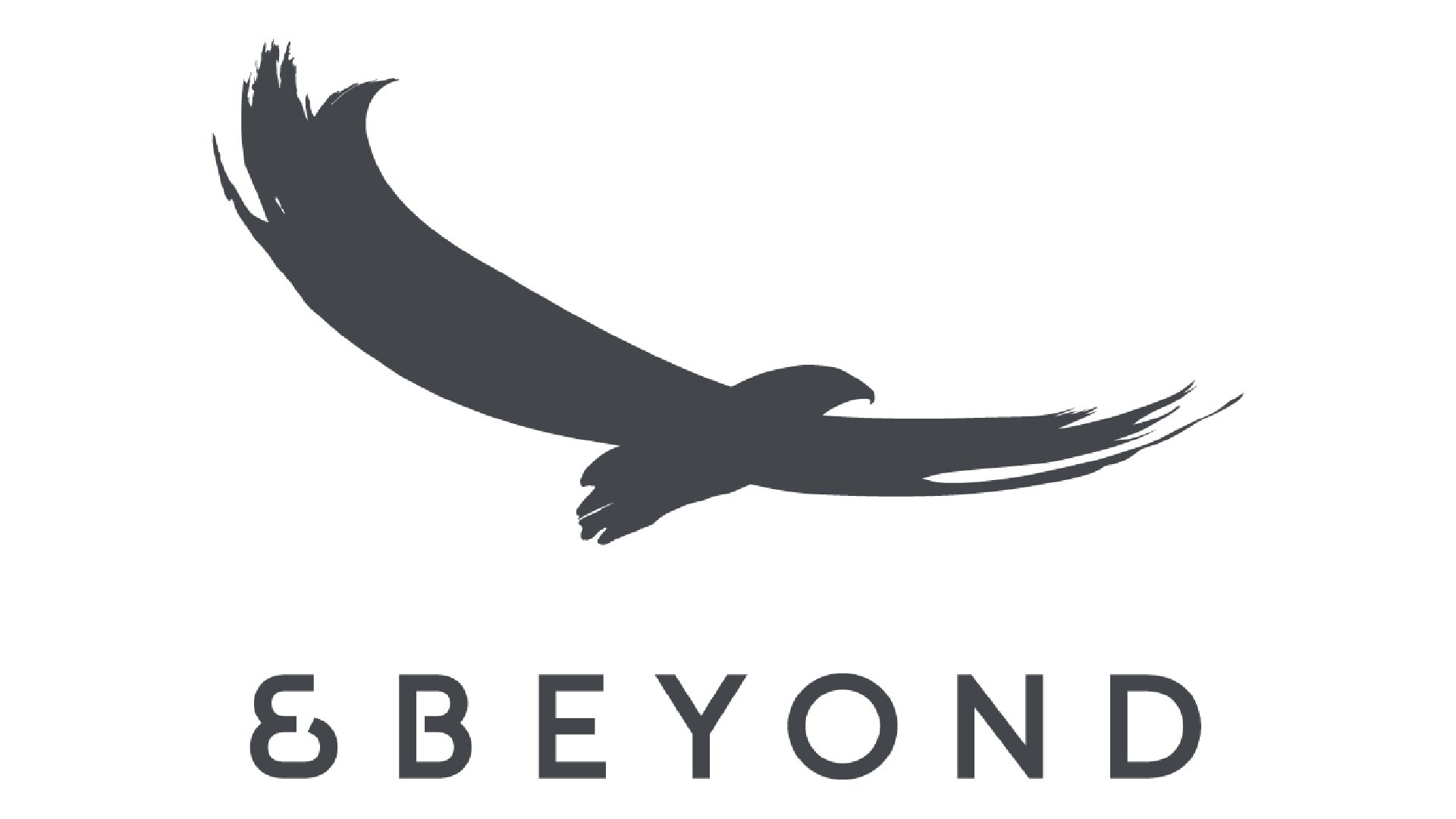 A logo for a company called beyond with a bird flying in the air.