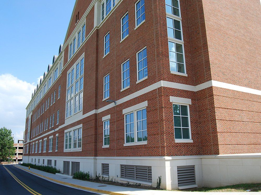 bricks masonry on building