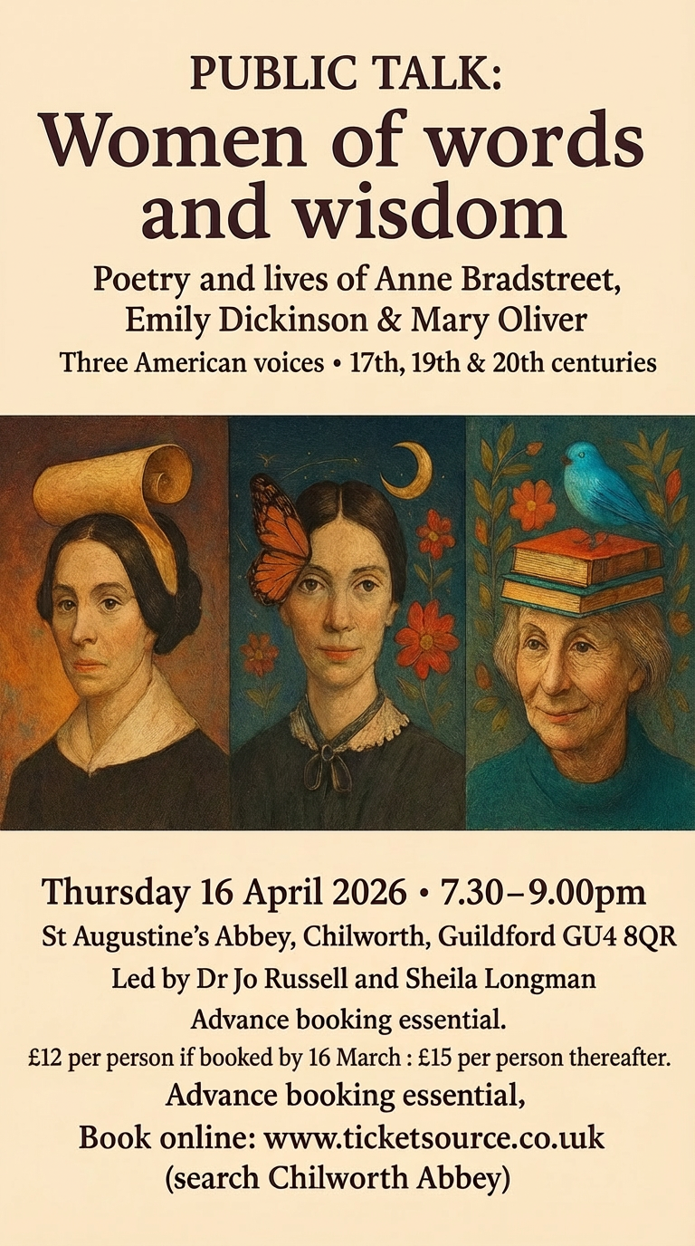 Public Talk: Bradstreet, Dickinson & Oliver - Women of Words and Wisdom