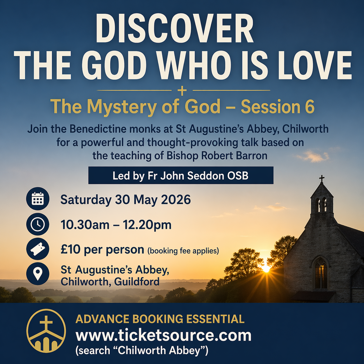 Chilworth Abbey hosting series on ‘The Mystery of God’ by Bishop Robert Barron