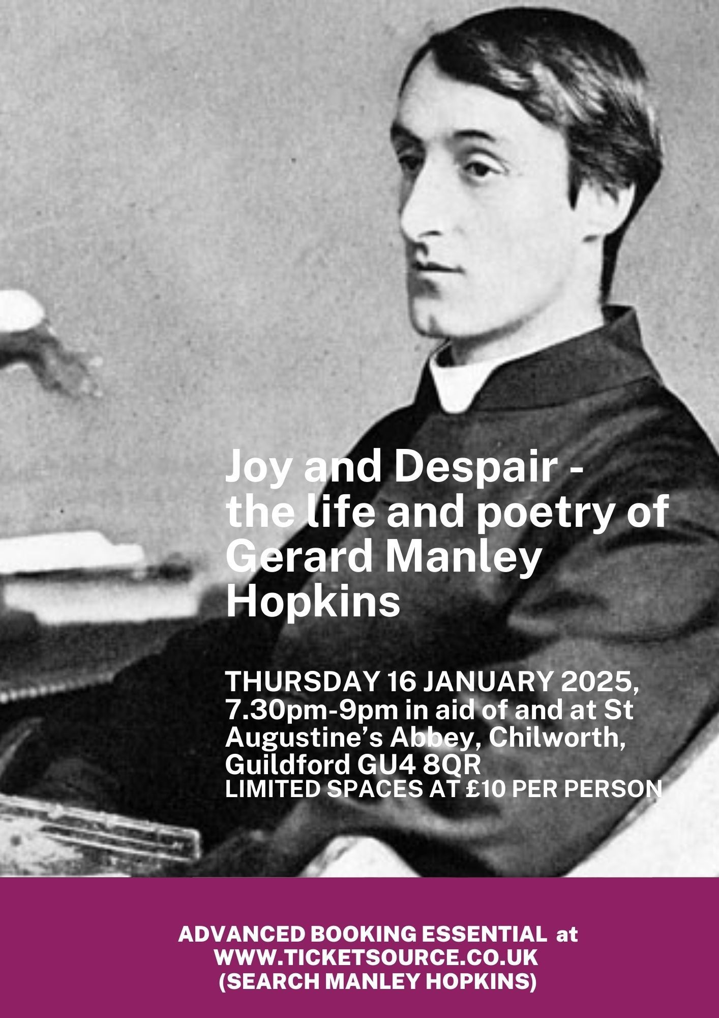 Joy and Despair - the life and poetry of Gerard Manley Hopkins