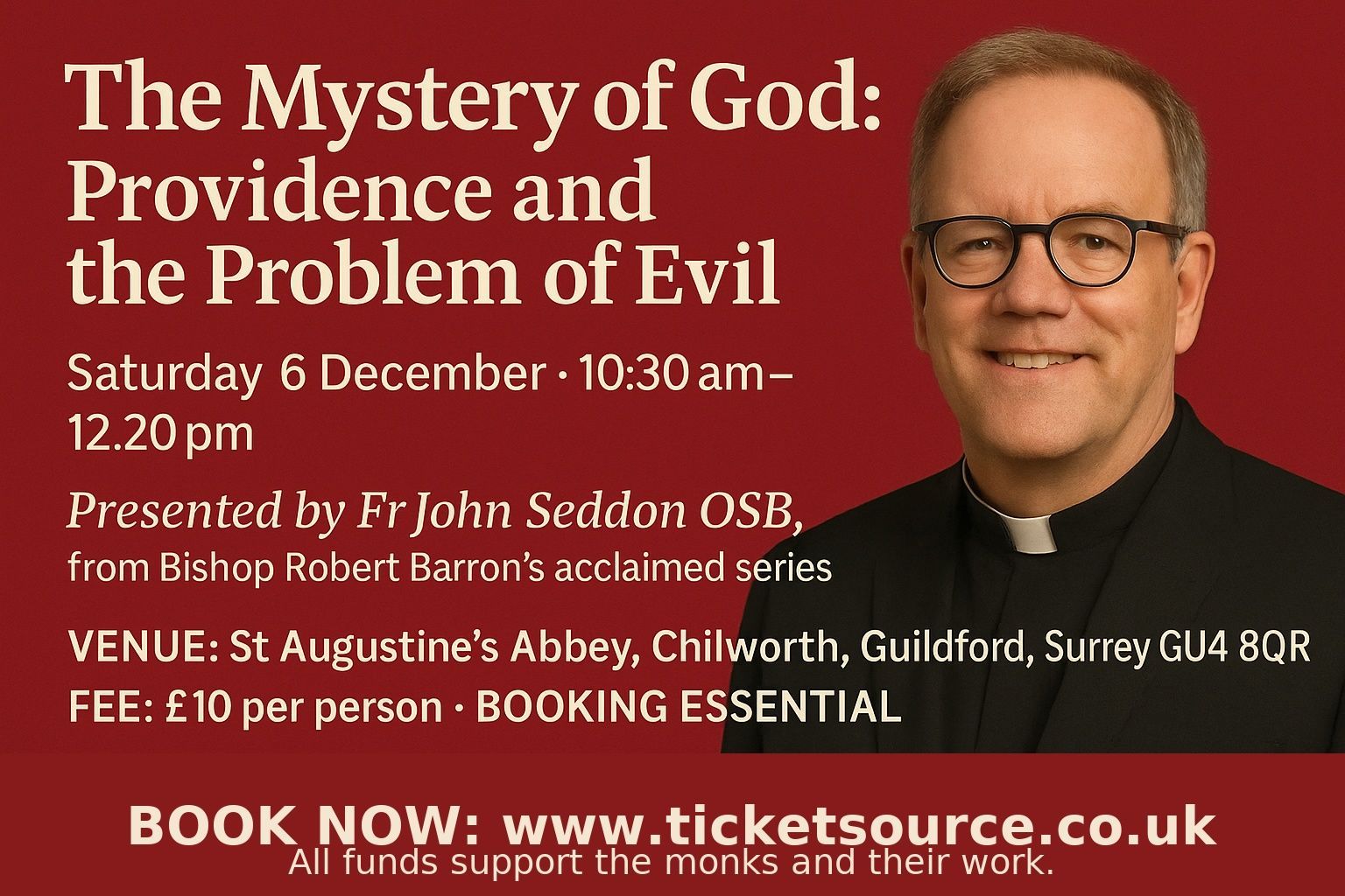 Chilworth Abbey hosting series on ‘The Mystery of God’ by Bishop Robert Barron